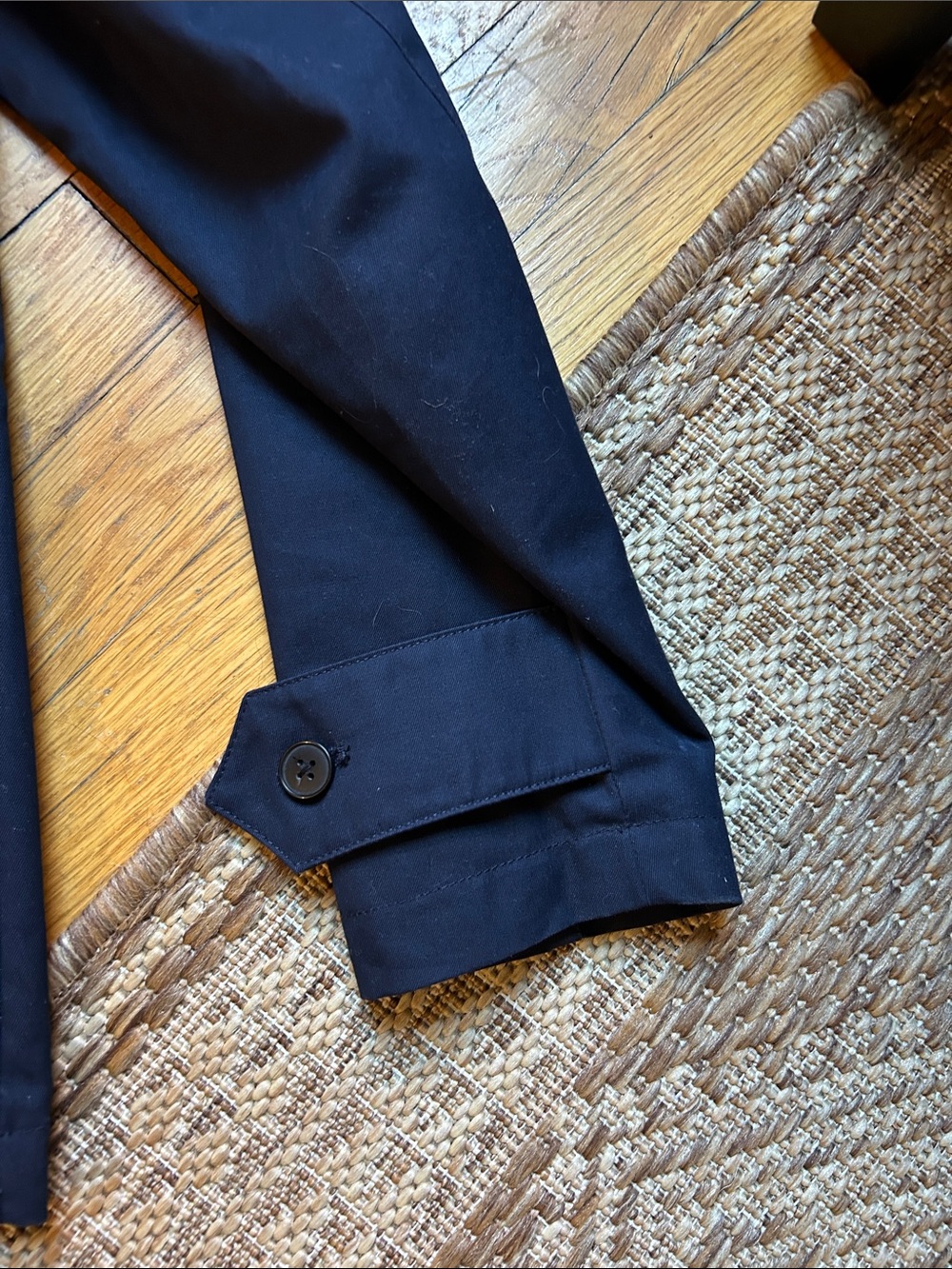 Fall Navy Short Trench coat - Picture 6 of 9